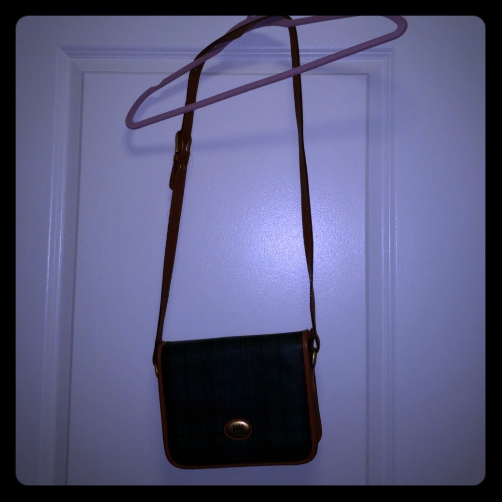 Plaid polo purse